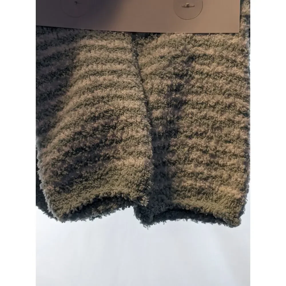 Sloth‎ Faux Fur Eye Mask & Cozy Socks Set Brown Mint 4-10 Soft Smooth New Womens